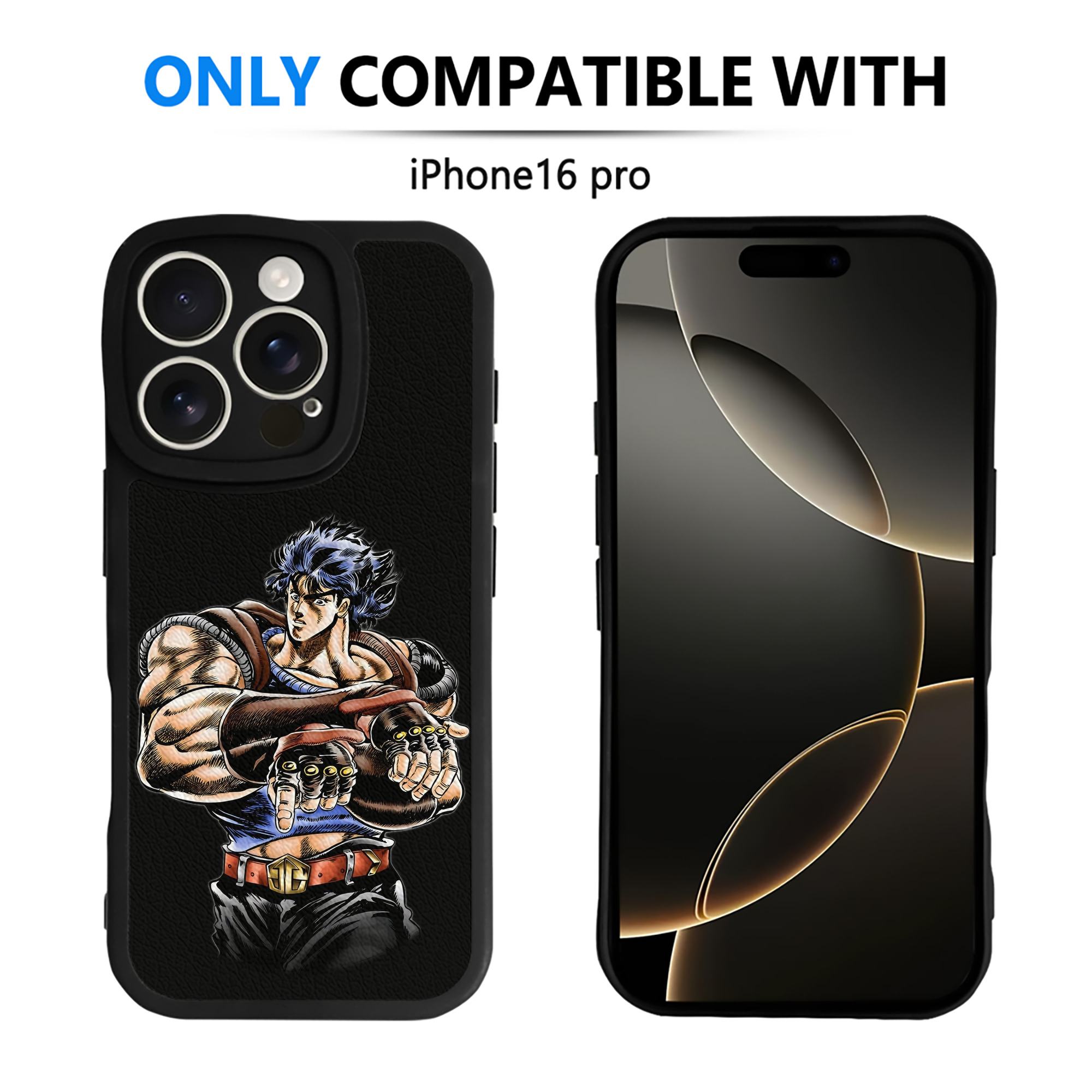 （画像用） ジョジョの奇妙な冒険 /ジョナサン?ジョースター JoJo's Bizarre Adventure Jonathan Joestar 【iPhone 16シリーズ対応】シリコンスマホケース（レザー調） 材質：シリコン